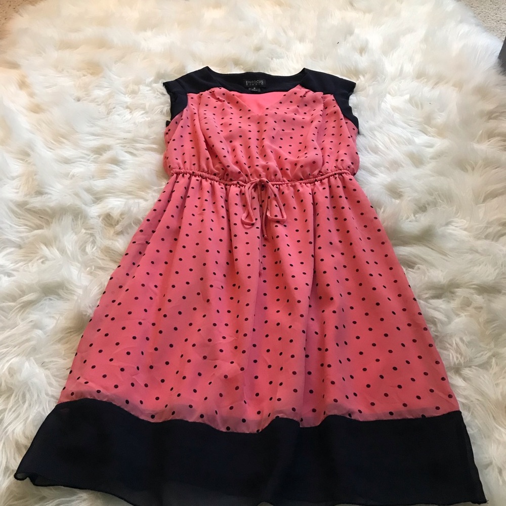 Pink dot dress